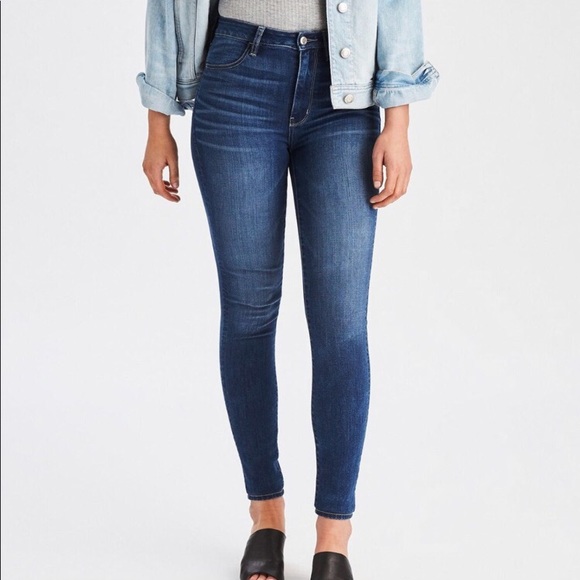 american eagle super hi rise jegging